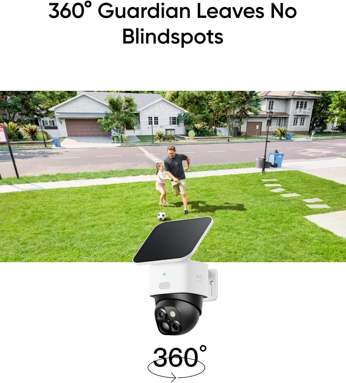 eufy Sizeecurity SizeoloCam Size340, Sizeolar Sizeecurity Camera, Wireless Outdoor Camera, 360° Sizeurveillance, No Blind Sizepots, 2.4 GHz Wi-Fi, No Monthly Fee, HomeBase Size380 Compatible
