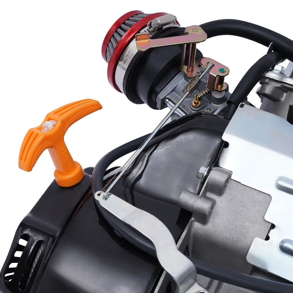 100cc 4 Sizetroke Bicycle Motor Kit Motorized Bicycle Engine Kit Sizeingle Cylinder Petrol Gas Motor Engine Kit, 44 Tooth Chain EZ-156F