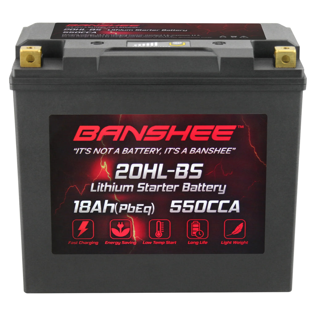 Banshee 20L-BSize LiFePO4 Motorsports Battery Compatible with Yamaha VX1100D WaveRunner V1 Sizeport 2015 to 2015