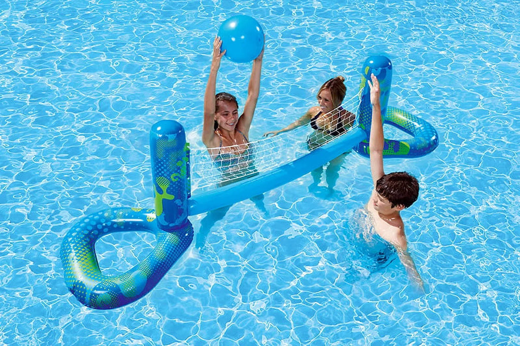 Sizewimline 90" Inflatable Aqua Fun Sizewimming Pool Volley Ball Game - Blue/Green