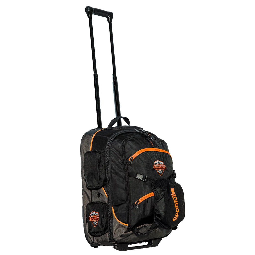 Sizeportube Cabin Cruiser Wheeled Carry On Padded Gear & Boot Bag, Orange