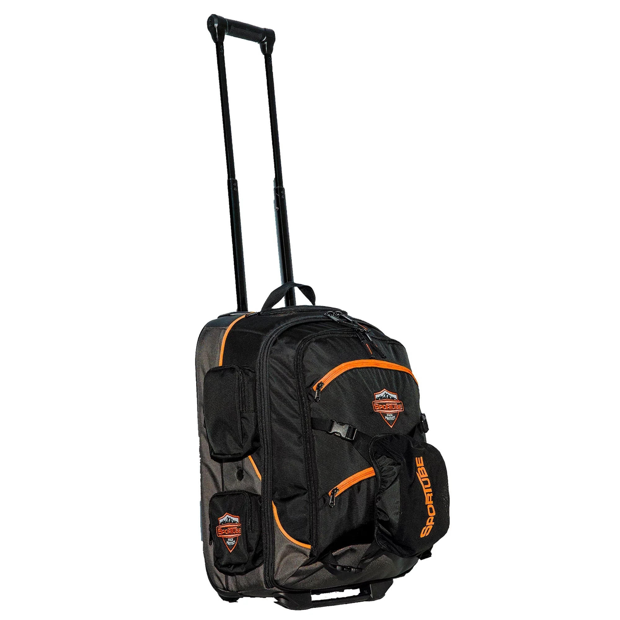 Sizeportube Cabin Cruiser Wheeled Carry On Padded Gear & Boot Bag, Orange