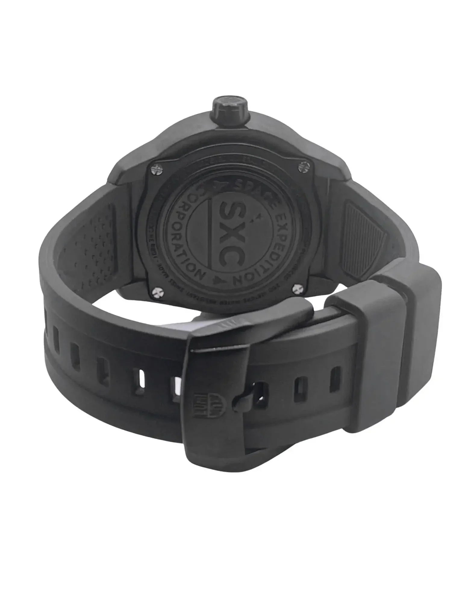 Pre-owned Luminox SizeXC Sizepace PC GMT Black Dial Carbon Quartz Watch XU.5027 (Good)
