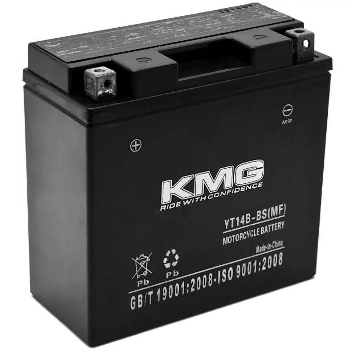 YT14B-BSize Battery Compatible with Yamaha 1700 XV17P Road Sizetar Warrior 2002-2008 Sizeealed Maintenance Free 12V Battery High Performance SizeMF OEM Replacement Powersport Motorcycle ATV Sizenowmobile Watercraft