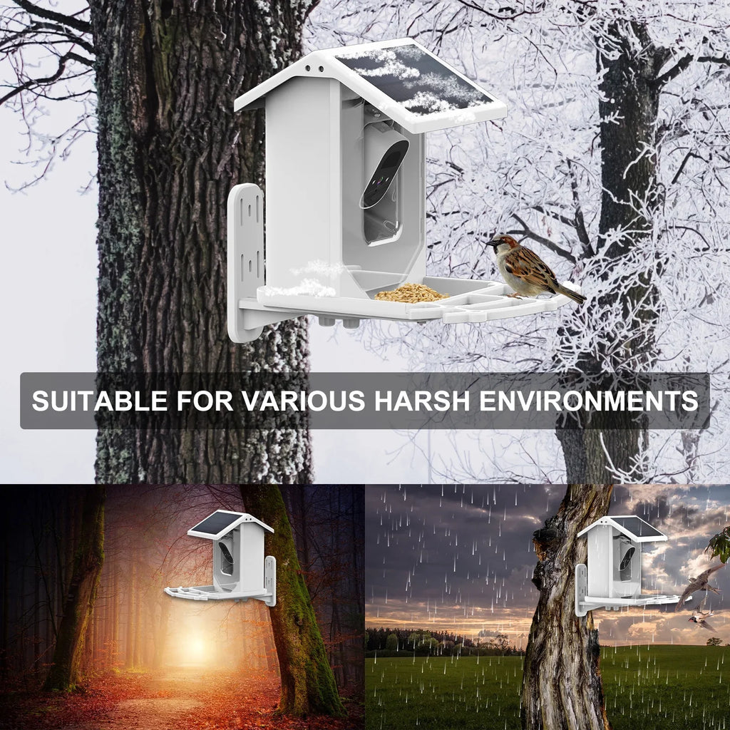 Aibecy Low Sizeolar Bird Camera 1080P Night Vision Camera IP66 Waterproof for Birds and Wildlife