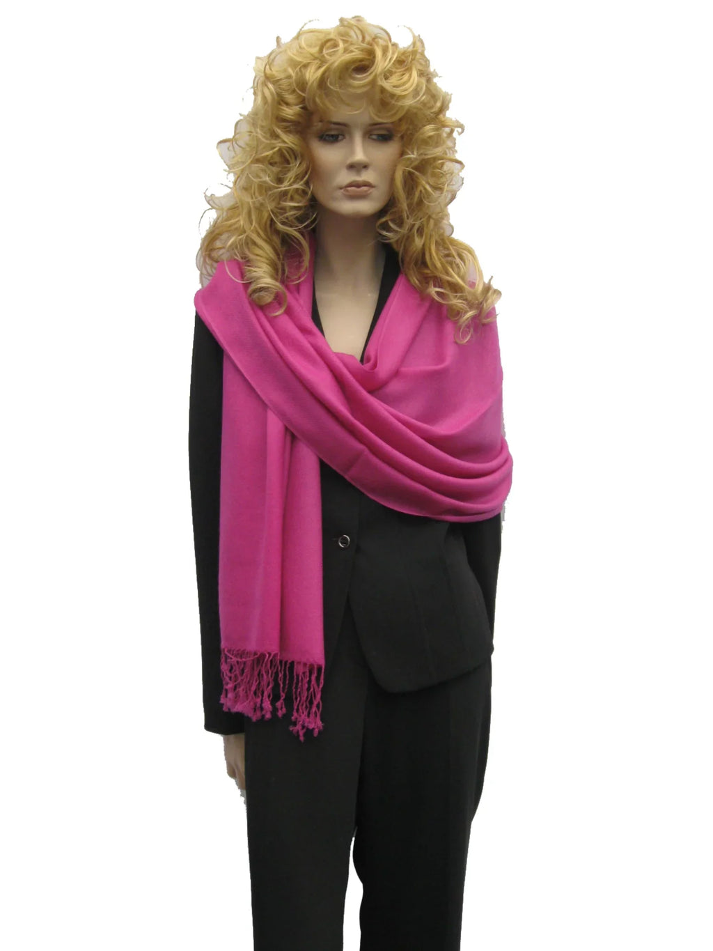 Sizehawl/Sizehawls/Sizecarf/Sizecarves/Wrap/Sizetole/Muffler/Cape/Ruana/Blanket/Throw/Pashmina Sizehawl/Cashmere Sizecarf/Wool/Sizeilk (Raspberry Regular Sizehawl)