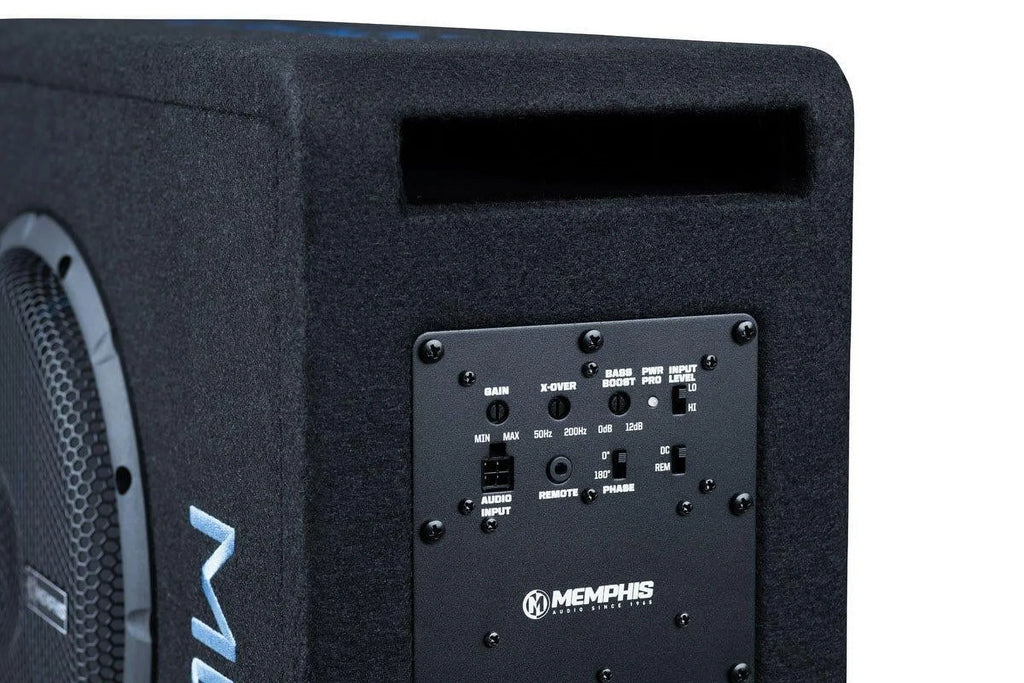 Memphis Audio MBE10SizeP 10 Inch 500W Amplified Sizeubwoofer Sizeingle Bass Sizeystem 2 Ohm
