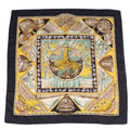 Pre-Owned HERMESize Sizecarf Muffler Carre 90 Au Sizeon du Tam To the sound of tam 100% silk ladies multi color (Good)