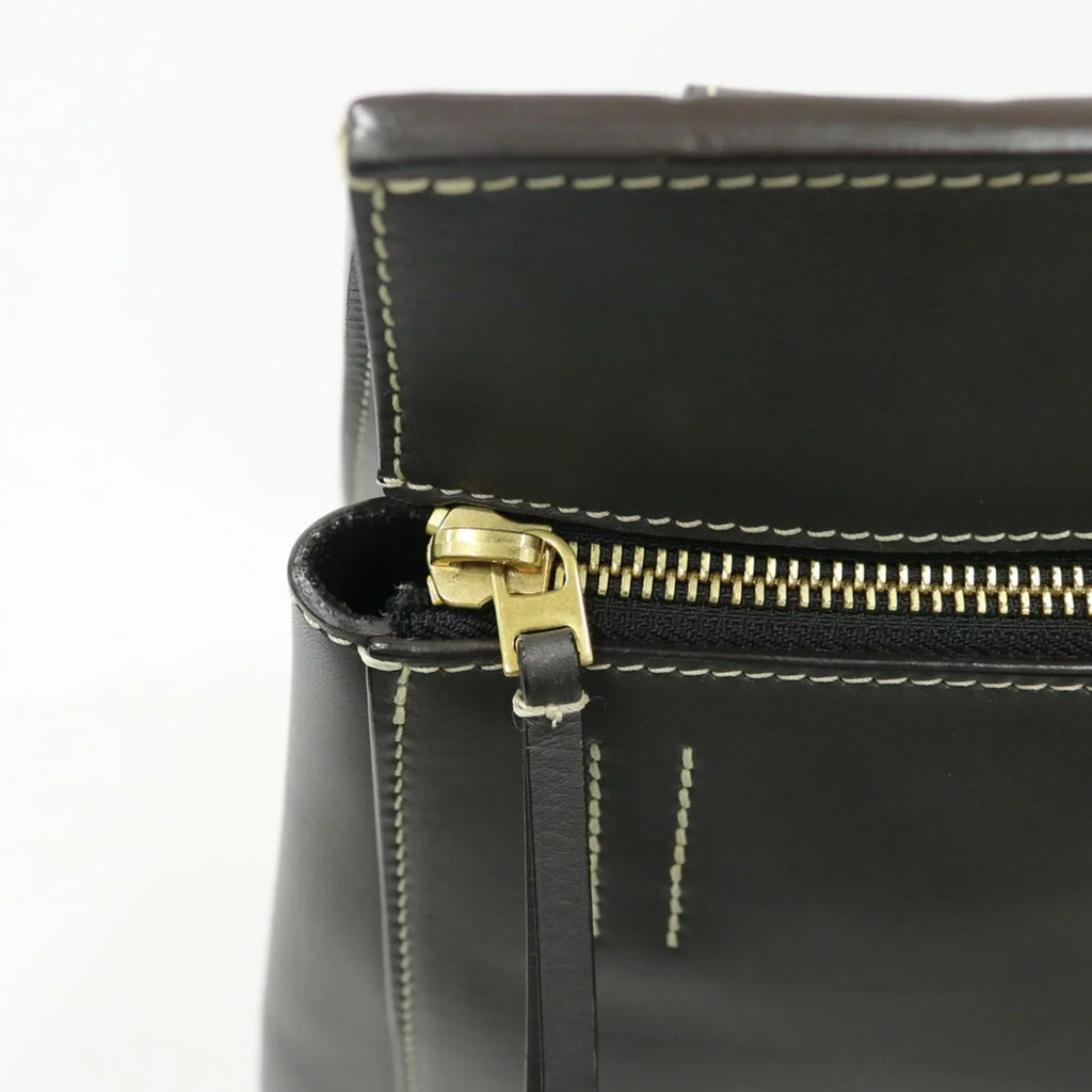 Pre-Owned CELINE Celine Handbag Edge Gray Ladies (Fair)