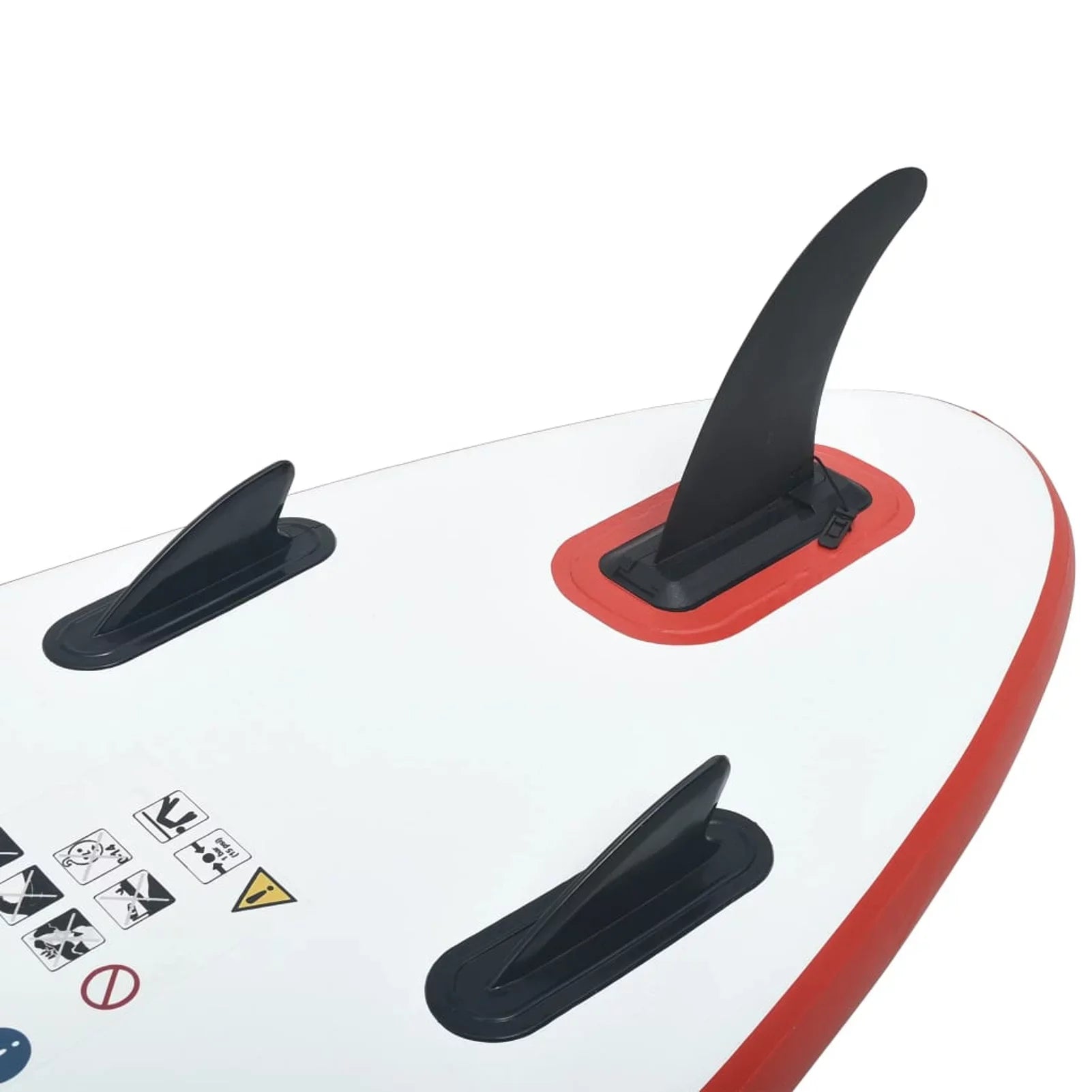Walmeck Inflatable Paddleboard Sizeet Red and Ivory