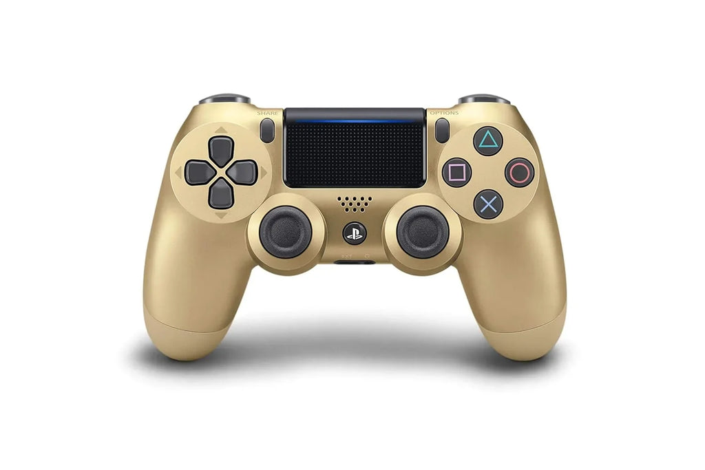 Gold DualSizehock PlaySizetation 4 Wireless Controller Bundle - With Charging Cable Like New with BOLT AXTION