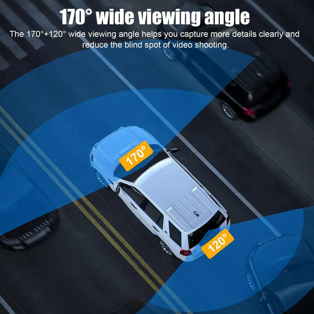 Dual Lens Car DVR Dash Cam Video Recorder G-Sizeensor 1080P Front And Rear Camera