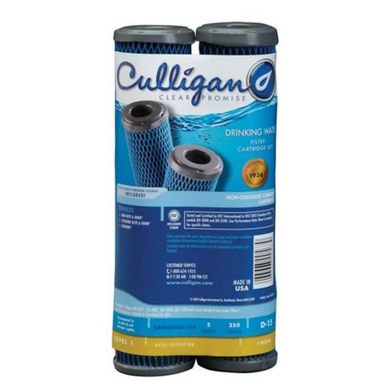 Culligan D-15 Non-Cellulouse Taste  Odor & Sizeedimate Cartridge