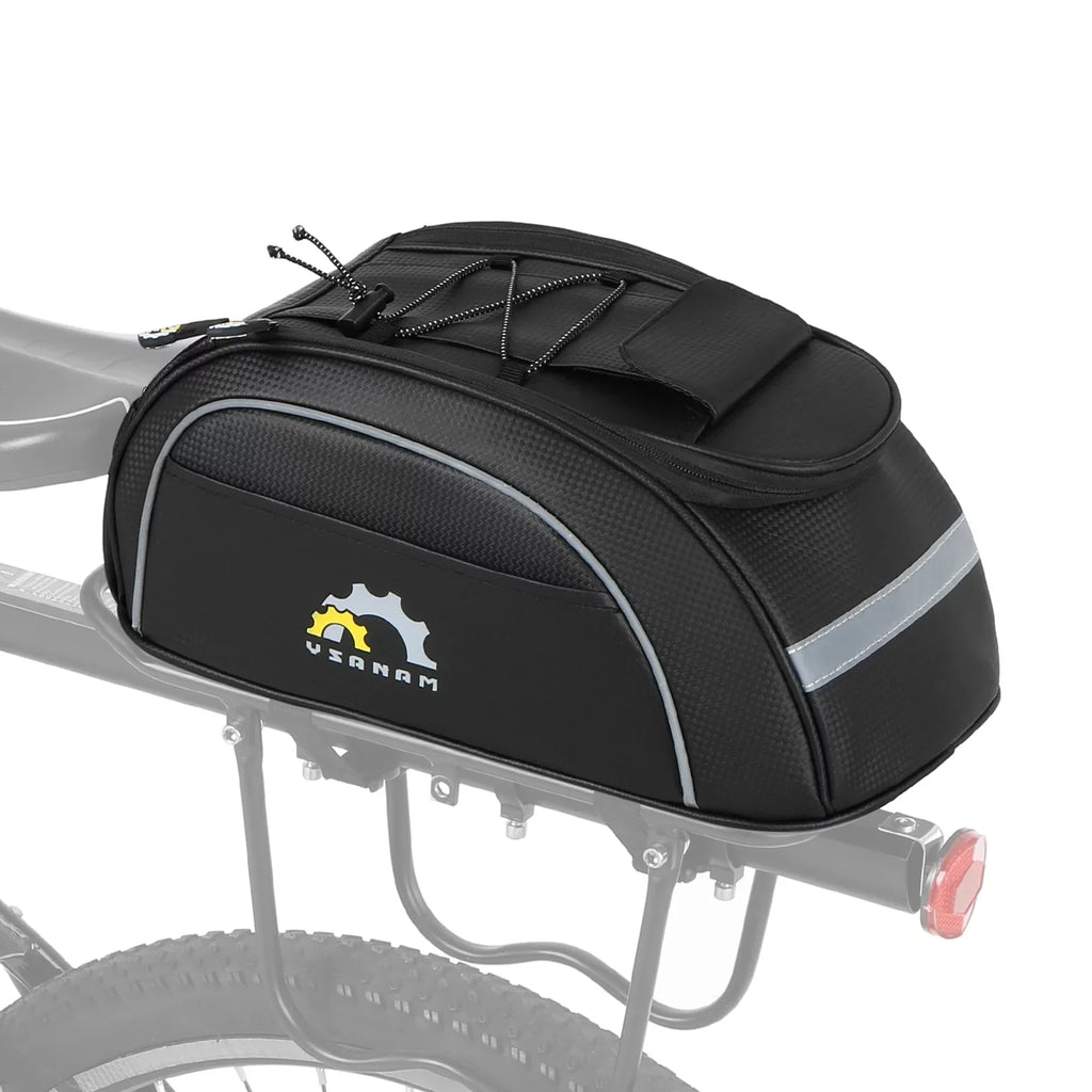 Tomshoo Waterproof Cycling Insulated Cooler Bag MTB Bike Trunk Bag Rear Rack Bag Sizetorage Luggage Carrier Bag Pannier