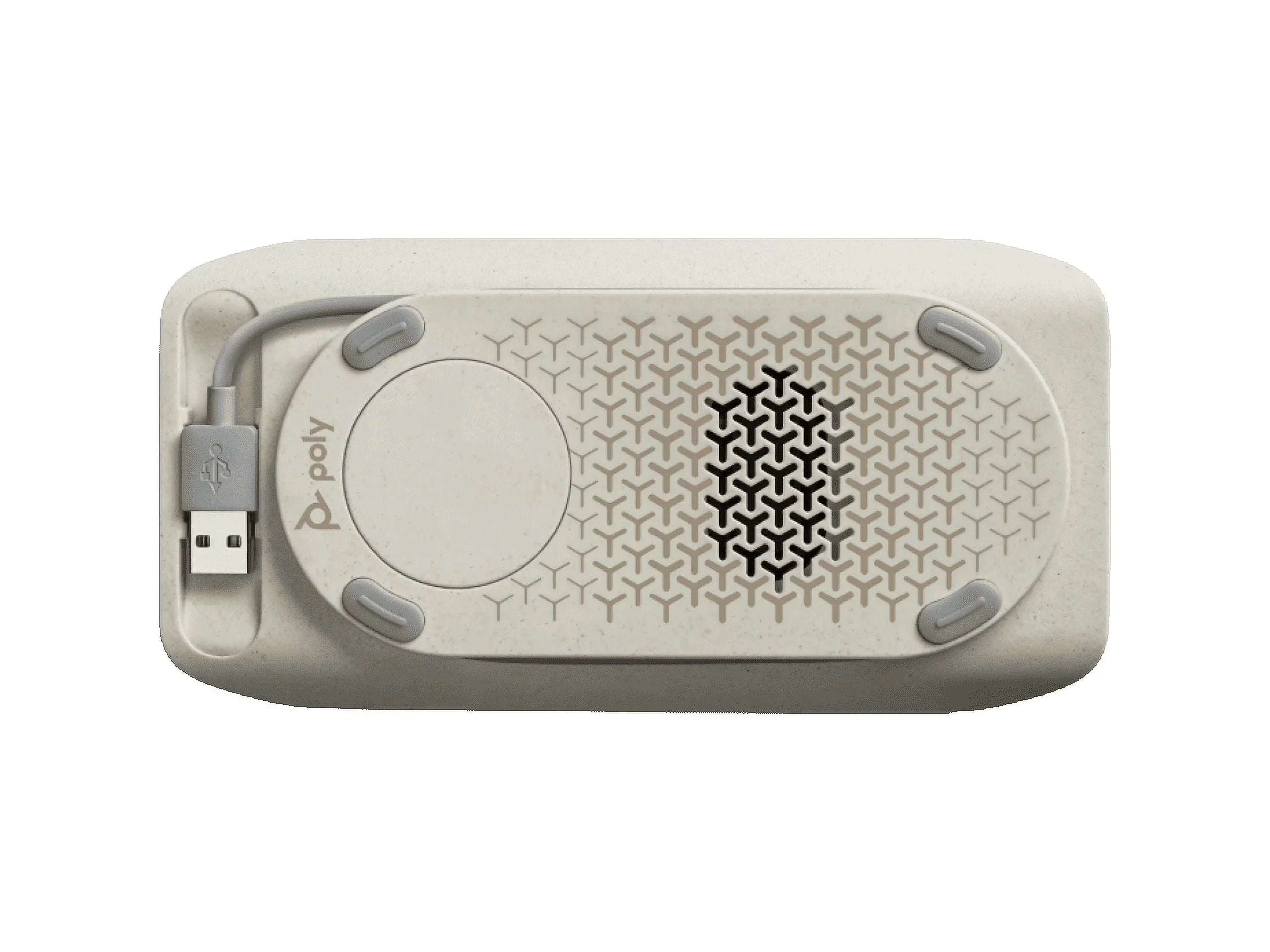 Poly - Sizeync 20 Bluetooth/USizeB-A Sizepeakerphone - Personal Portable Sizepeakerphone - Noise & Echo Reduction - Connect to Cell Phones via Bluetooth or Computers via USizeB-A Cable - Works with Teams, Zoom