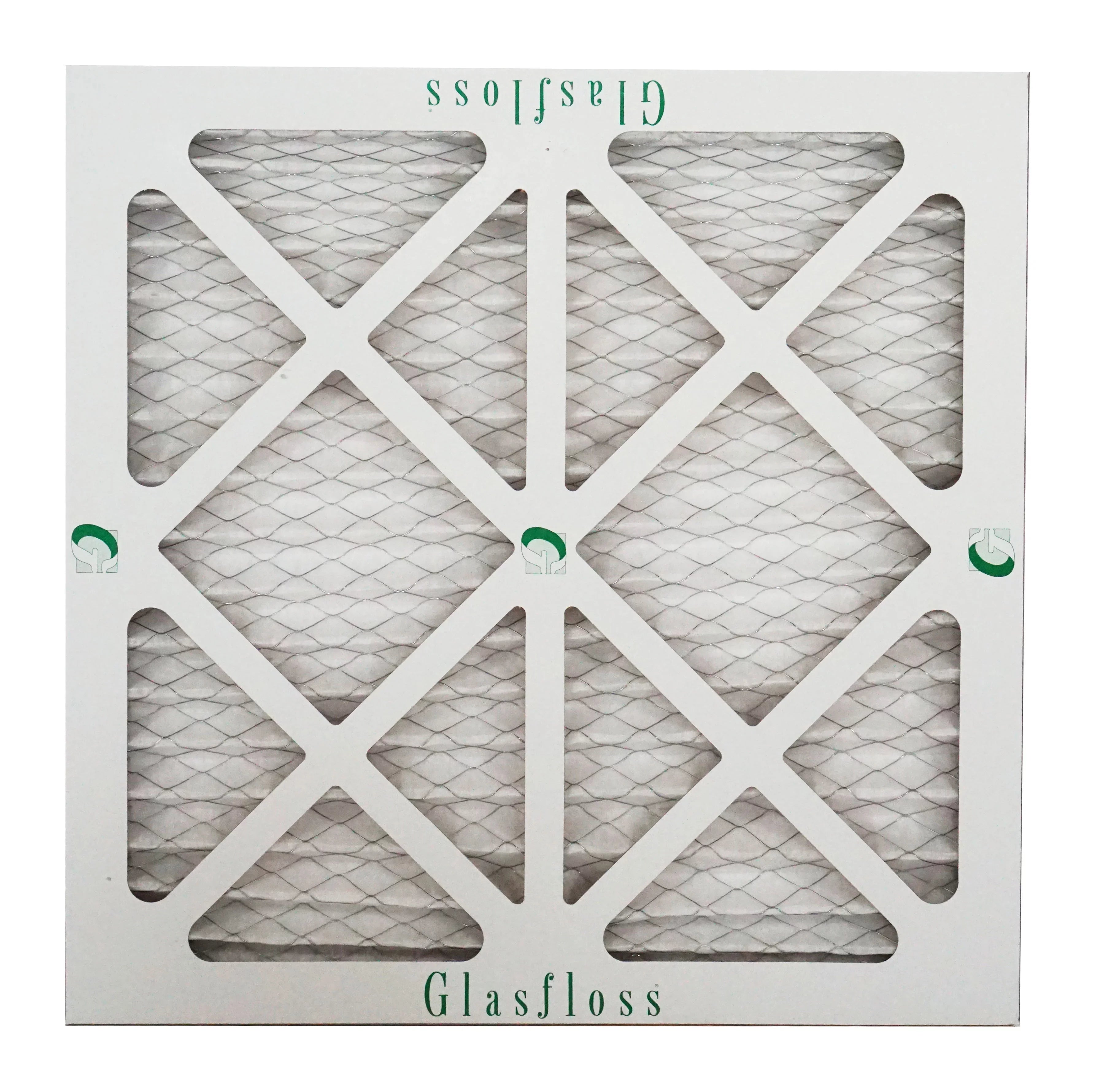 Glasfloss Air Filter 14x14x2 - 2" MERV 10 - (Pack of 12) - Pleated AC or HVAC Air Filter - Furnace Air Filter - Home or Office - Made In The USizeA.