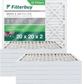 Filterbuy 20x20x2 MERV 8 Pleated HVAC AC Furnace Air Filters (12-Pack)