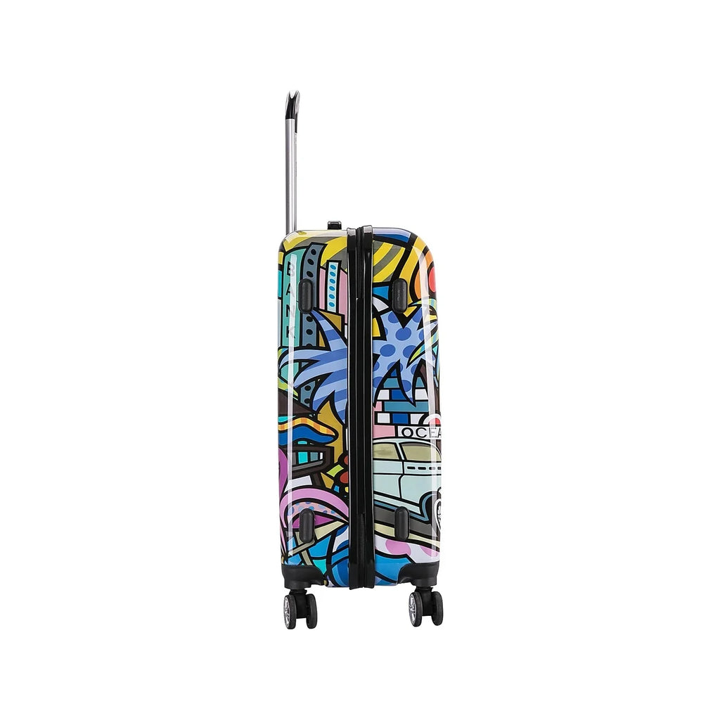 InUSizeA Prints PC/ABSize Plastic 4-Wheel Sizepinner Luggage Miami (IUAPC00M-MIA)