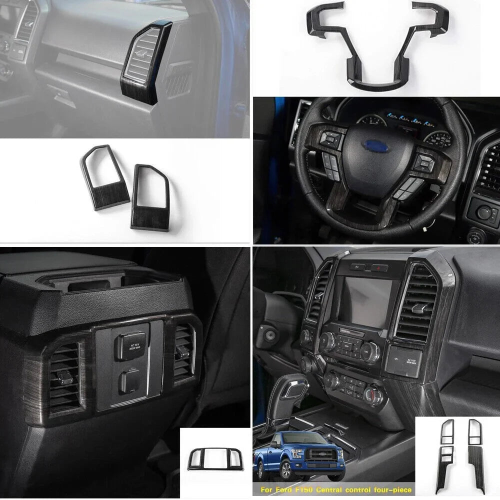 Teledu Car ABSize Interior Center Console Cover Trims 8 pcs F150 m