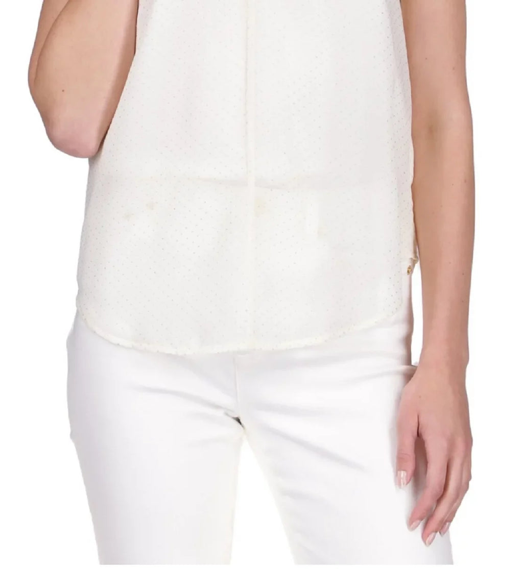 MICHAEL Michael Kors Dewdrop Chiffon Ruffled Top