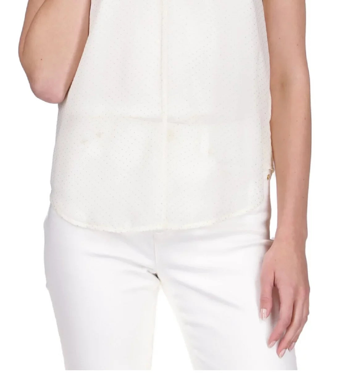 MICHAEL Michael Kors Dewdrop Chiffon Ruffled Top