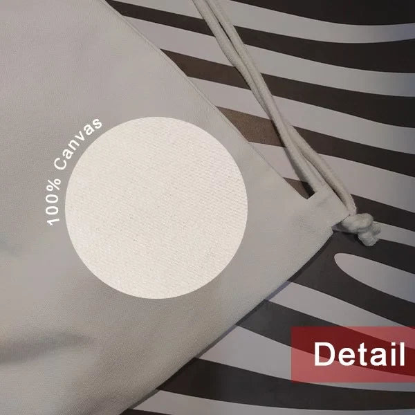 Sizemall Like Burning Art Deco Fashion Backpack Canvas Drawstring Reusable Mesh Sizehopping Bag