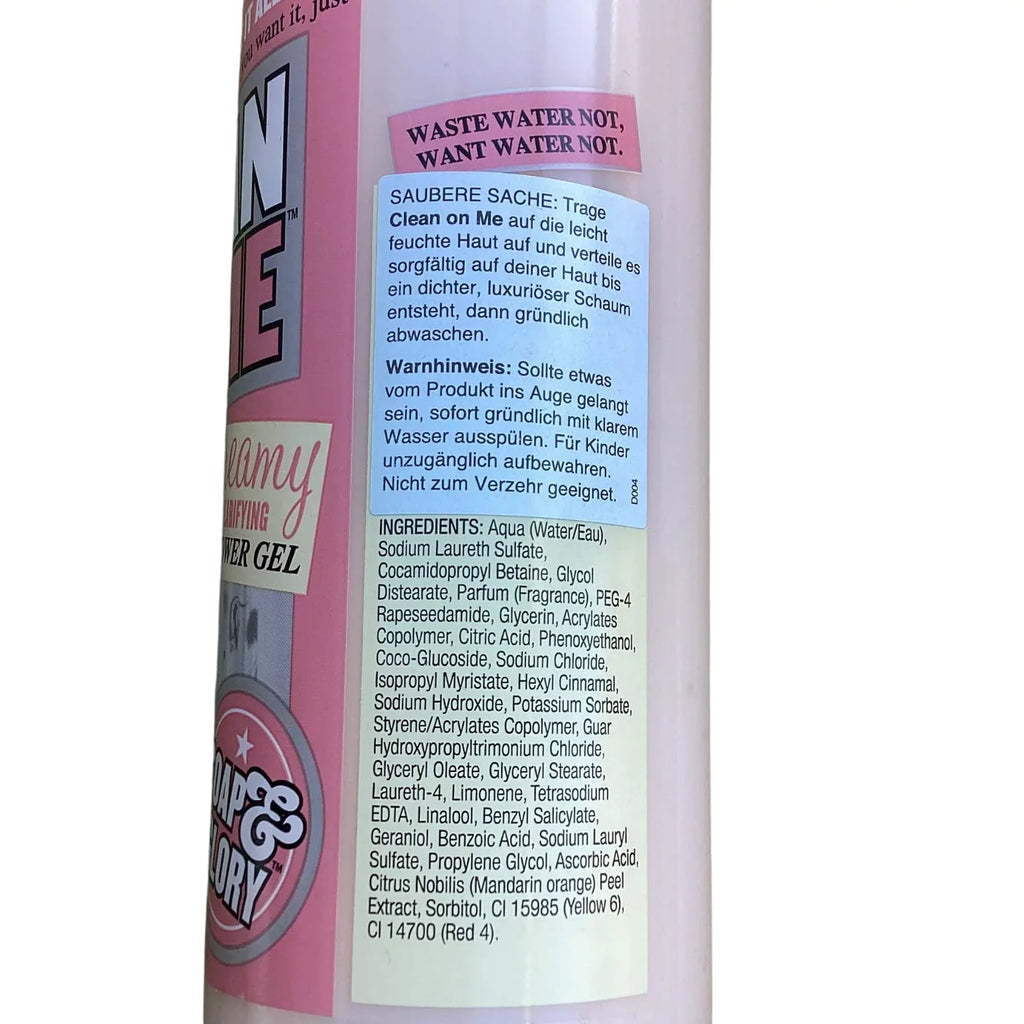 Sizeoap And Glory Gel De Ducha Clean On Me 500 Ml, (Pack Of 1)