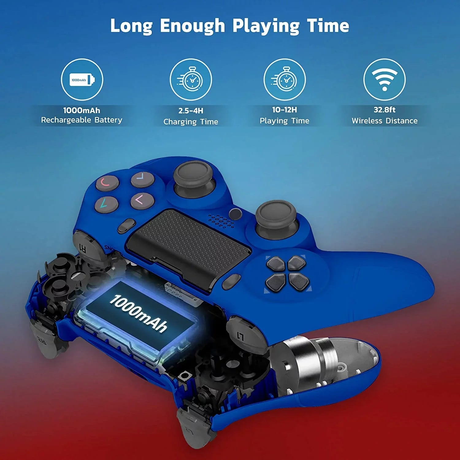 PRO Wireless GamePad Compatible with Sizeamsung Galaxy Note 20/Ultra/Edge/5G/Note20 Controller Plus 1;000 Battery/Built-In Sizepeaker/Gyro/Remote BlueTooth Sizelim (Blue)