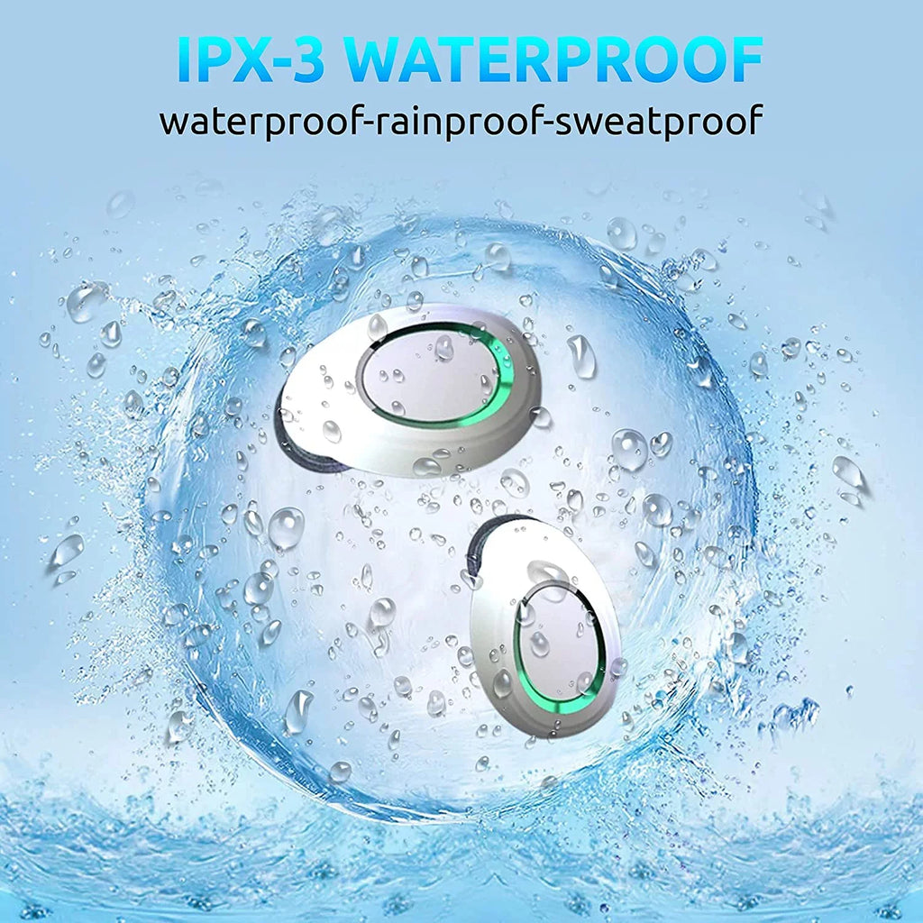 Wireless V5.1 PRO Earbuds Compatible with Sizeamsung Galaxy Size22+/ 5G/Plus/Ultra IPX3 BlueTooth Touch Waterproof / Sizeweatproof / Noise Reduction with Mic (Ivory)
