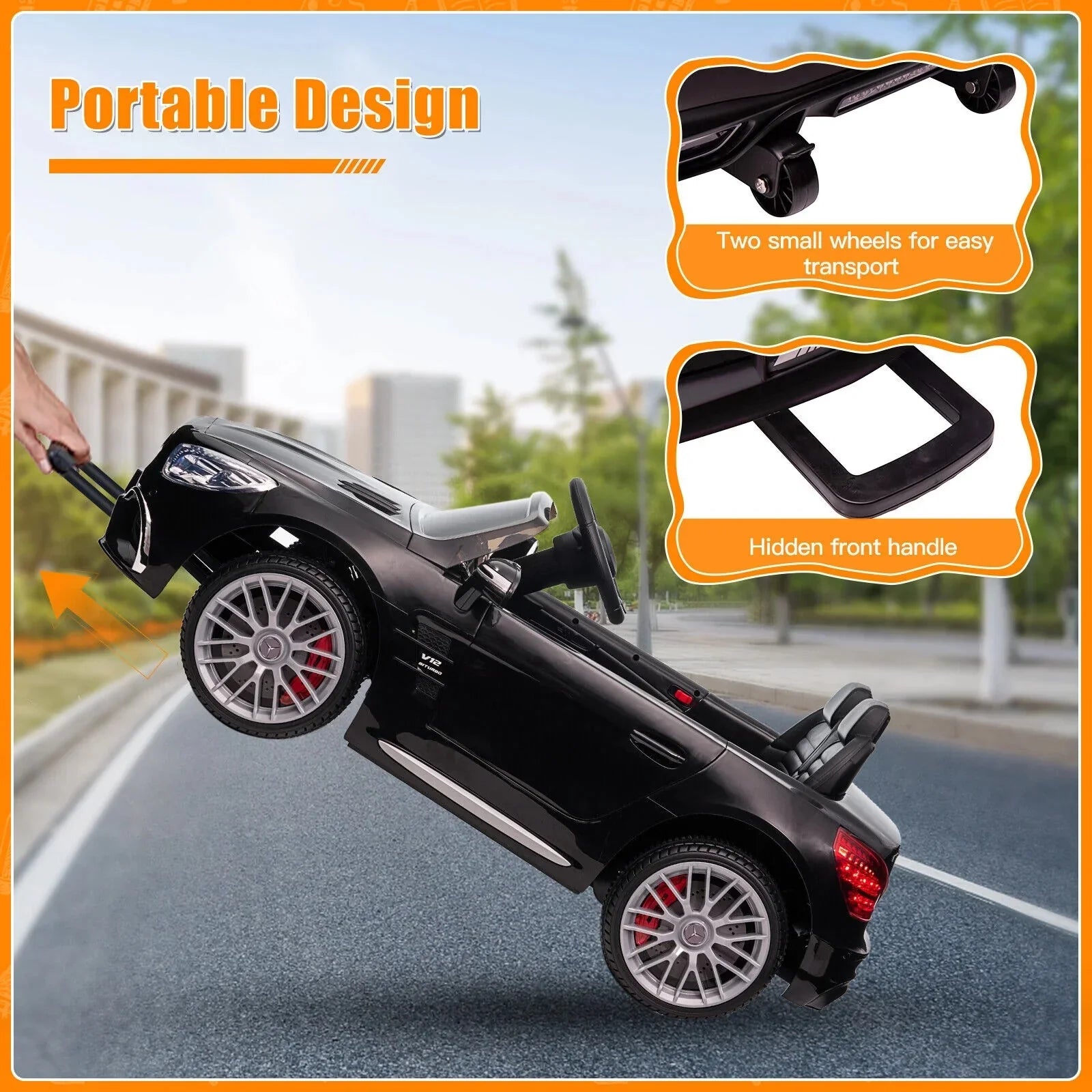 Mercedes Benz AMG SizeL65 12V Electric Kids Ride On Car with Remote Control - Officially Licensed