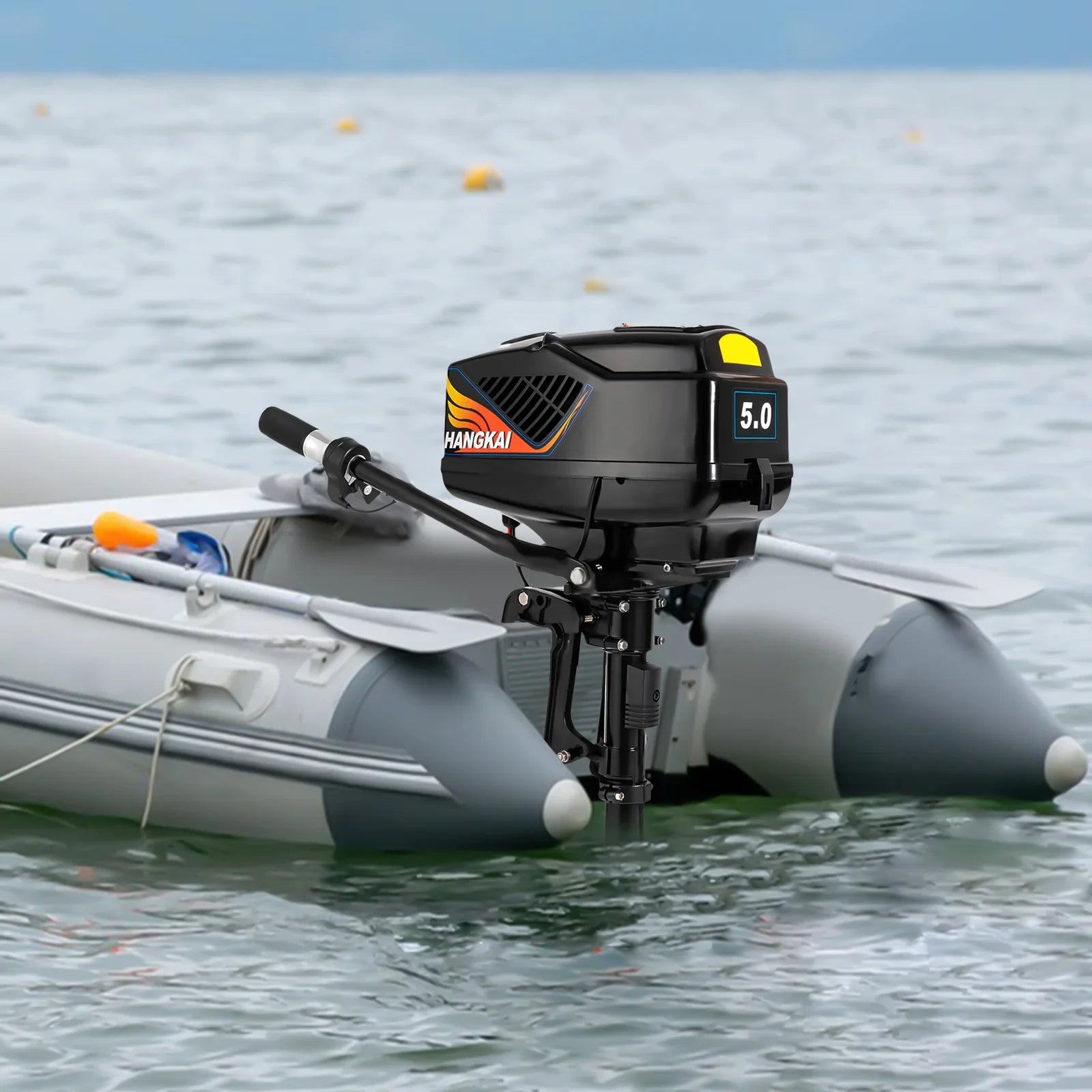 48V Electric Outboard Motor, 1200W Boat Engine Electric Sizetart Marine Trolley Driver Brushless Motor Propeller