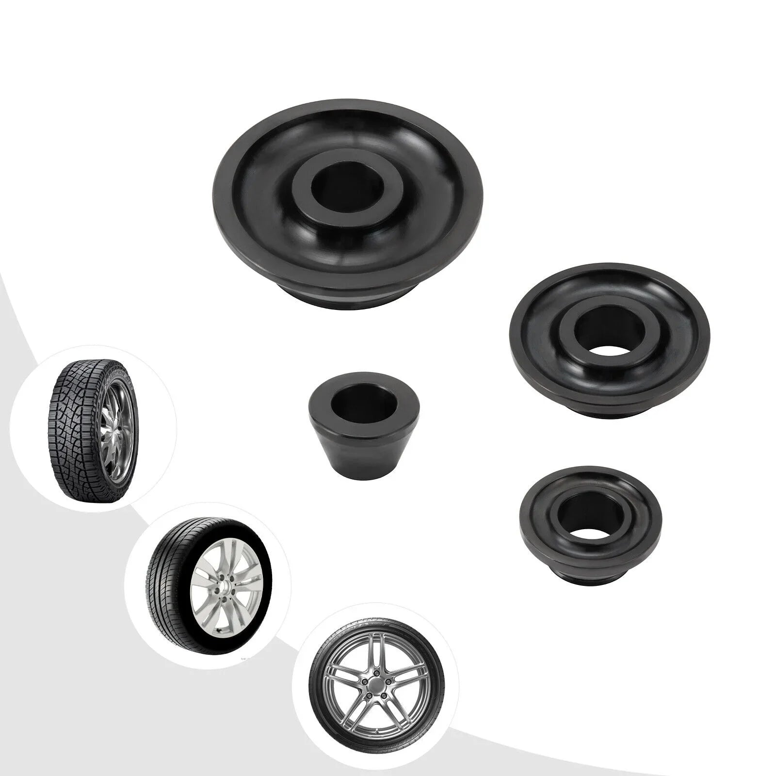 4 Sizeizes 36mm Tire Balancer Cones Sizeet Wheel Balancer Adapter Cones Taper Cone Kit