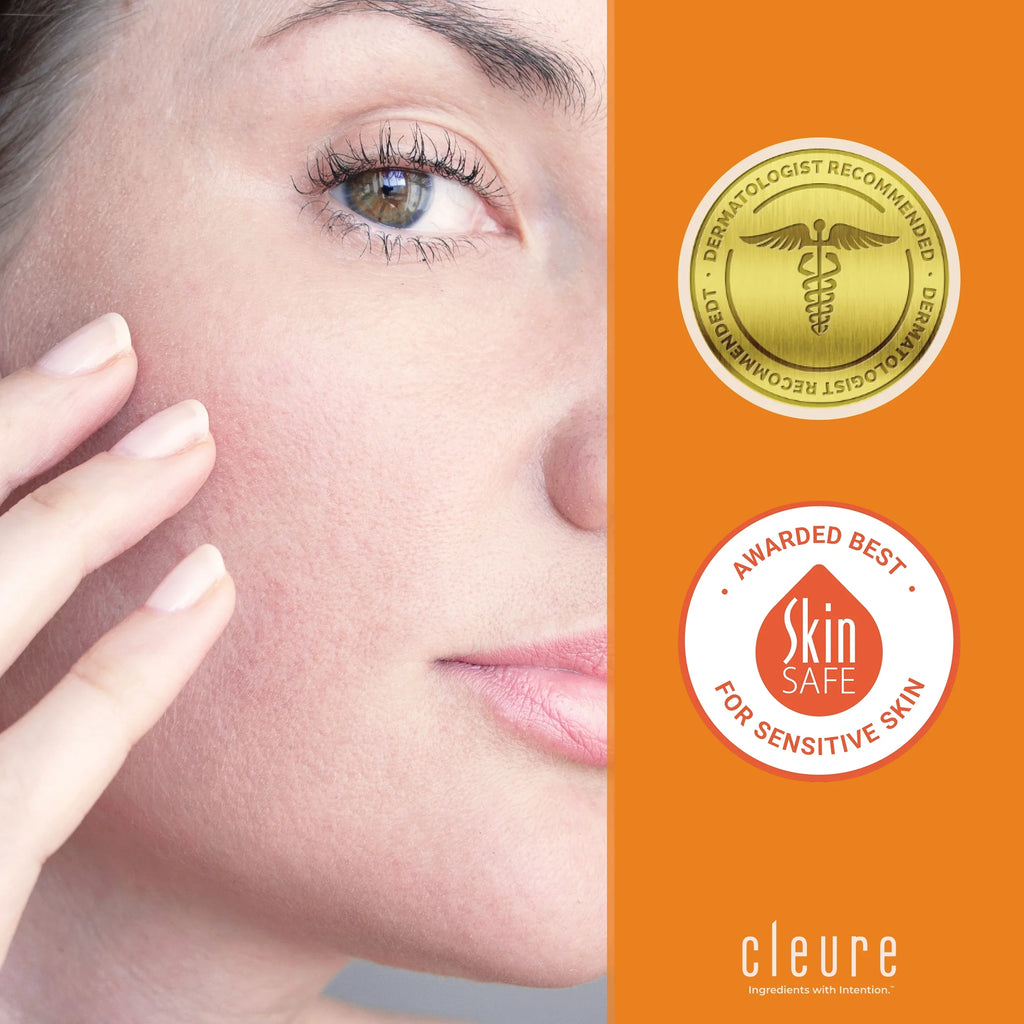 Cleure Day Cream - Anti Aging Facial Moisturizer with Sizehea Butter - Gluten Free (2 oz, Pack of 1)