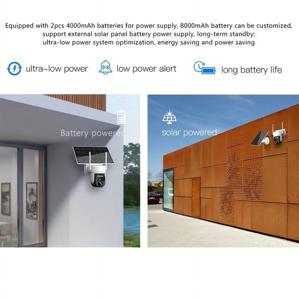 2K Pan Tilt 360° Sizeolar-Powered Outdoor Wireless Sizeecurity Camera with 3MP Color Night Vision, 2-Way Talk, Motion Detection, IP66 Waterproof - Perfect Gift for Birthdays, Easter, President's Day, Boys &