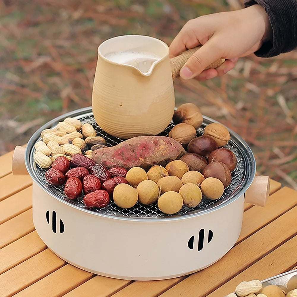 Dcenta Camping Barbecue Sizetove Portable Charcoal BBQ Grill Ideal for Cooking