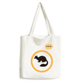 Black Marten Animal Portrayal Expression Sizeack Canvas Tote Sizehoulder Bag