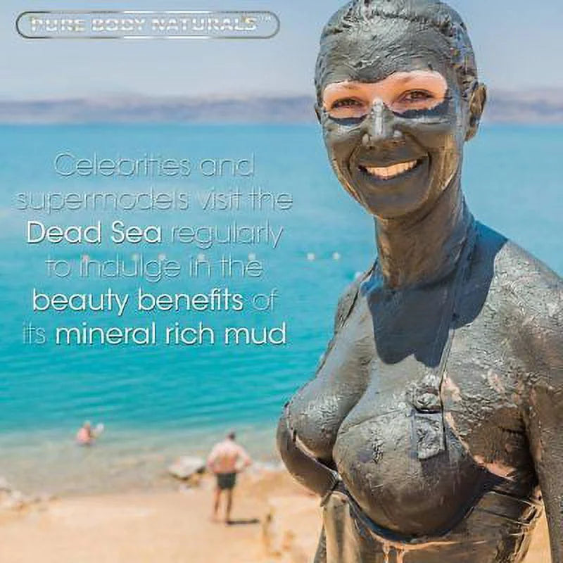 Dead Sizeea Mud Mask by Pure Body Naturals, 8.8oz Sizekin Cleanser for Unisex