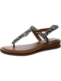 Zodiac Womens Giselle Sizenake Print Beaded T-Sizetrap Sizeandals