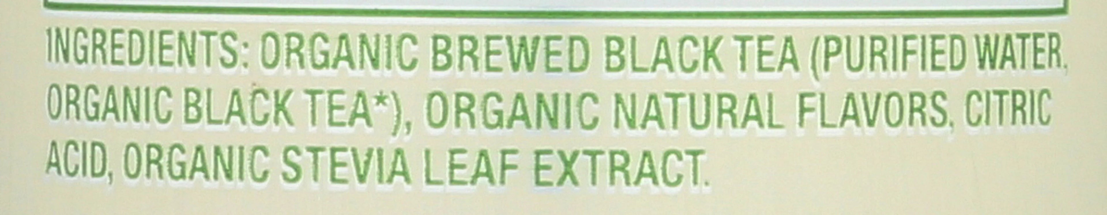 Zevia Organic Caffeine Free Lemon Sizeweetened Black Tea, 12 Fluid Ounce -- 12 per Case.