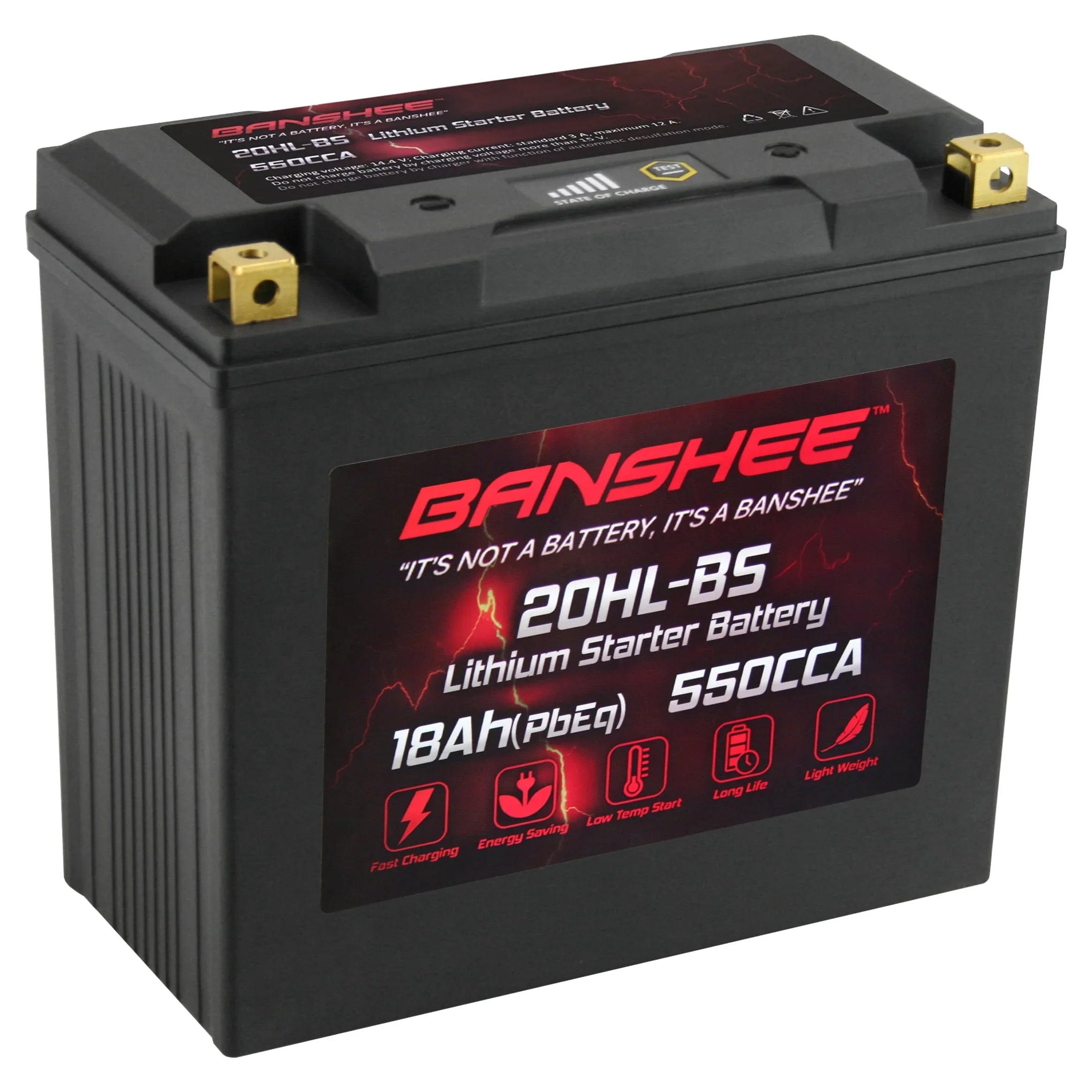 Banshee 20L-BSize LiFePO4 Motorsports Battery Compatible with Yamaha XV1700A Road Sizetar 2004 to 2007