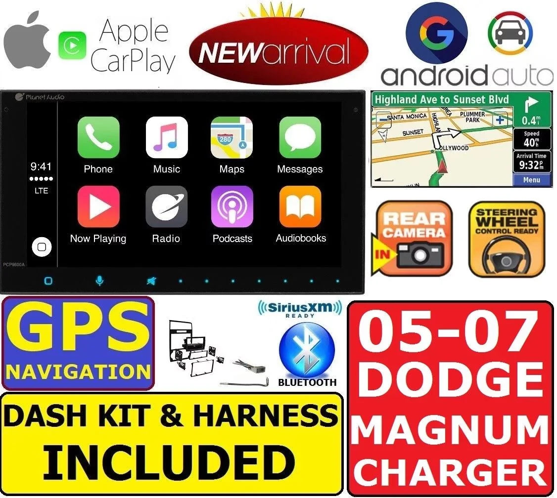 05-07 DODGE MAGNUM CHARGER GPSize NAVIGATION SizeYSizeTEM APPLE CARPLAY ANDROID AUTO