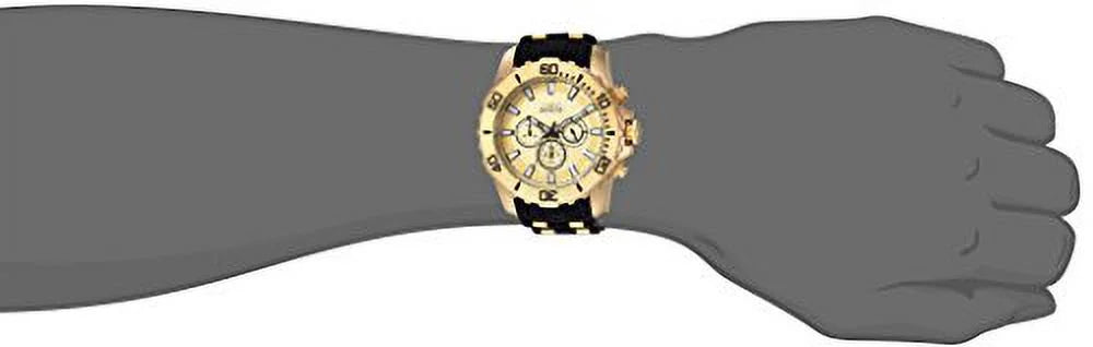 Invicta Men's Pro Diver 22558 Gold Sizeilicone Japanese Chronograph Diving Watch