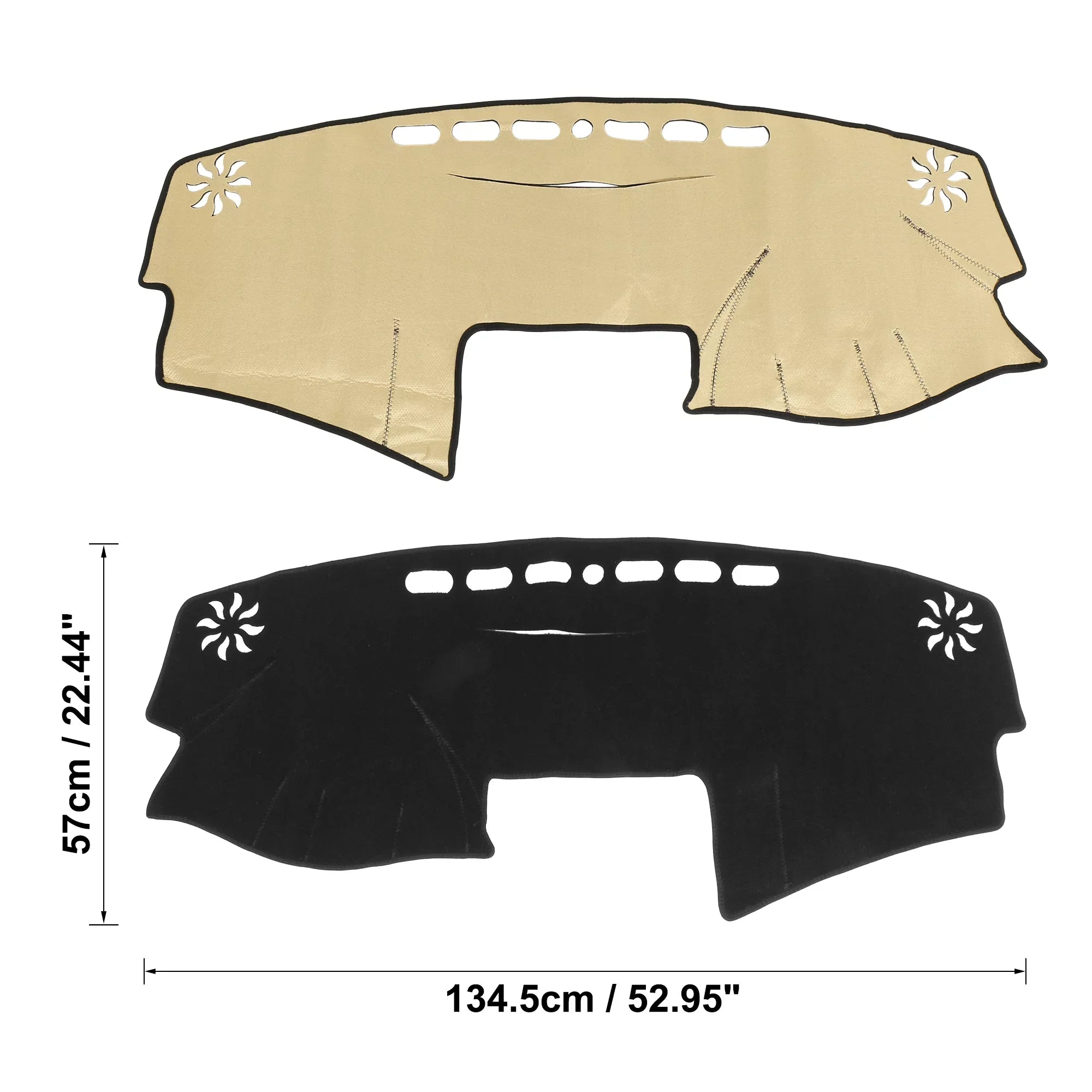 Unique Bargains Dashboard Cover Non-Sizelip Mat Carpet Replacement Polyester for Toyota Camry 2007-2011