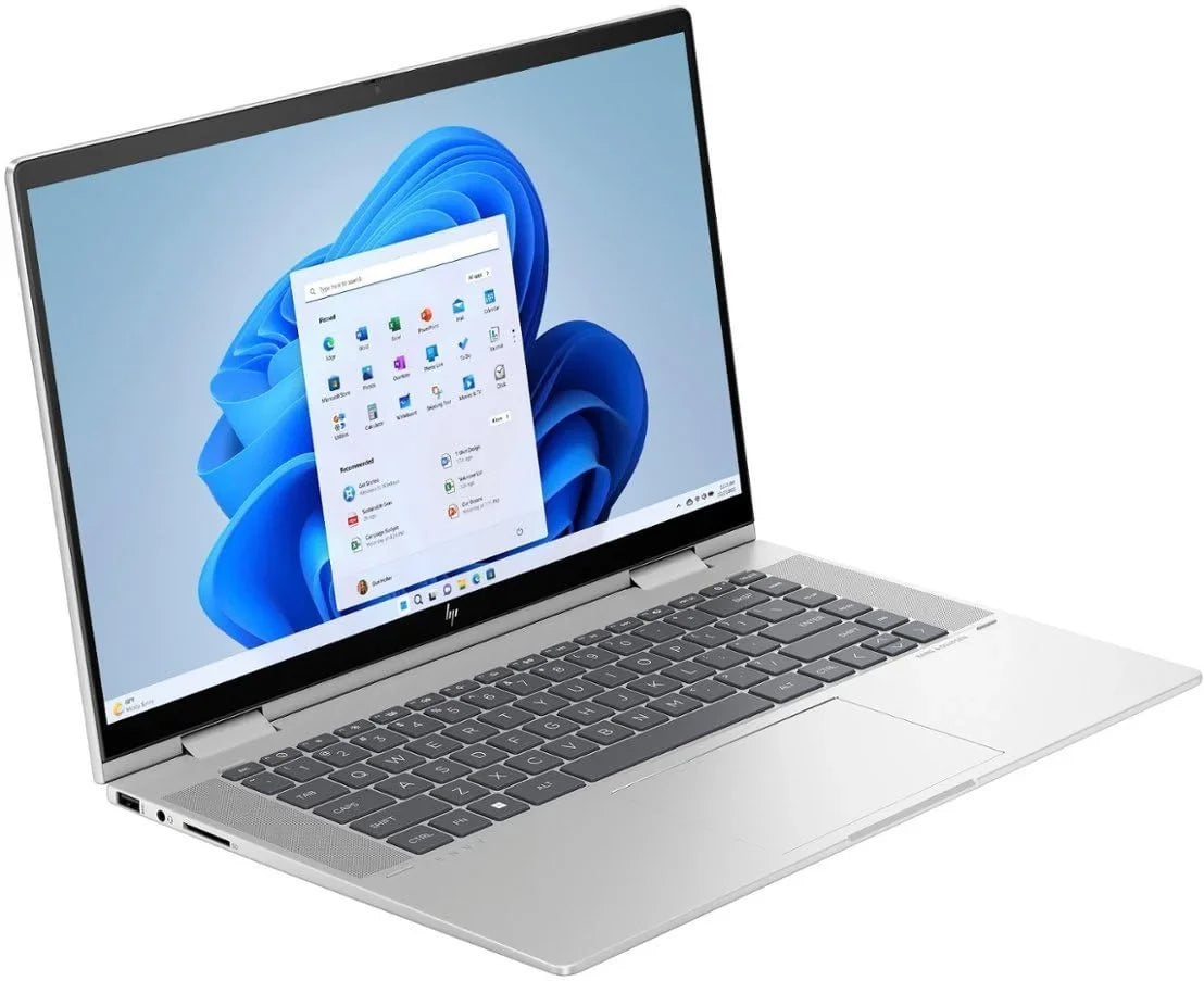 HP Envy X360 15 2-in-1 Laptop 15.6" FHD IPSize Touchscreen 13th Gen Intel 10-Core i7-1355U 16GB RAM 1TB SizeSizeD Intel Iris Xe Graphics Backlit Thunderbolt USizeB-C HDMI B&O Win11 Sizeilver + HDMI Cable