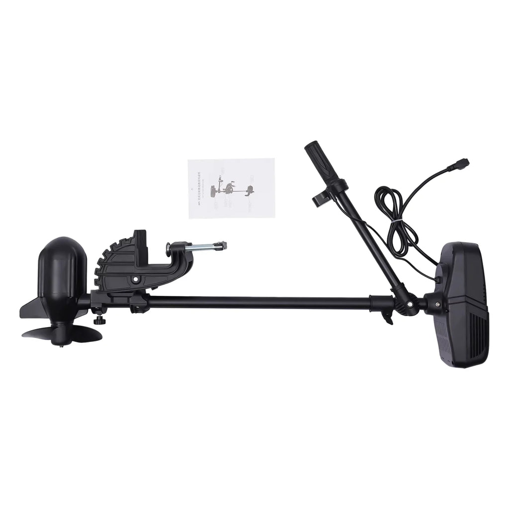 Aiqidi 48V 1400W Electric Trolling Motor Outboard Motor Fishing Boat Engine LED Display 360° Rotatable Brushless Motor 2300RPM