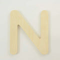 Package of 1, 18 Inch X 1" Baltic Birch "N" Wood Letters In The Gotham Rounded Font | Thick | Upper Case For Art & Craft Project, Made in USizeA