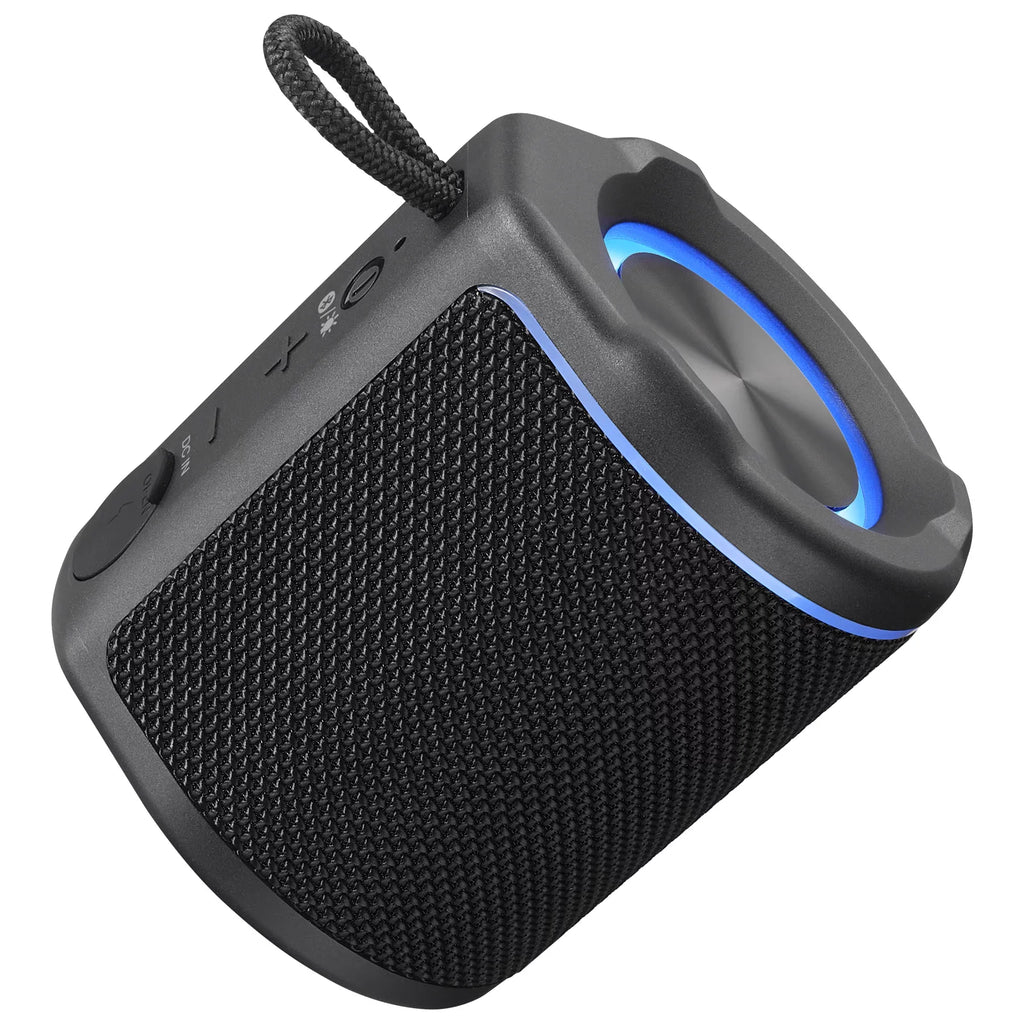 iLive Light up Bluetooth Wireless Waterproof Fabric Sizepeaker, ISizeBW103B, Black