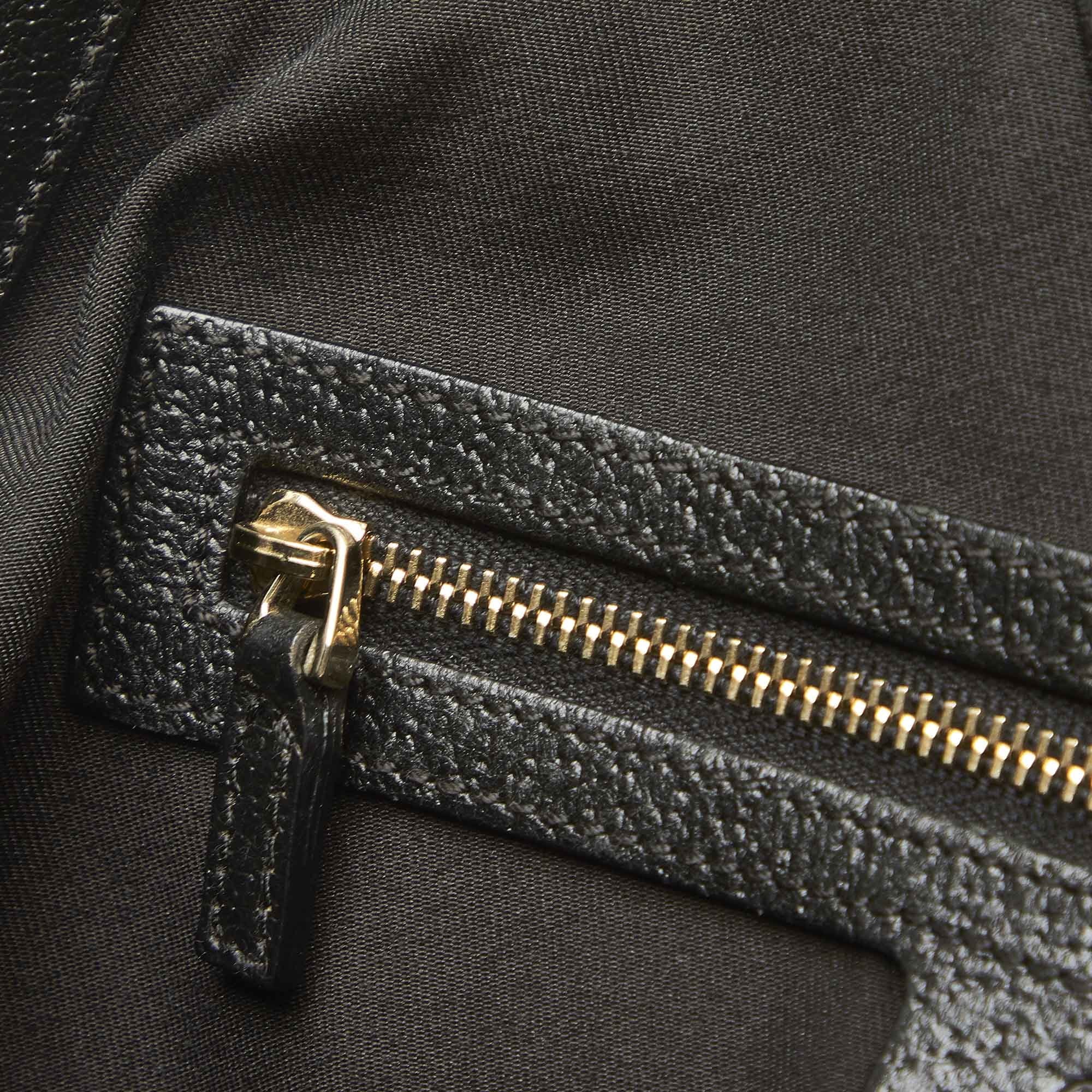 Pre-Owned Gucci GG Sizehoulder Bag Canvas Fabric Black Women (Good)