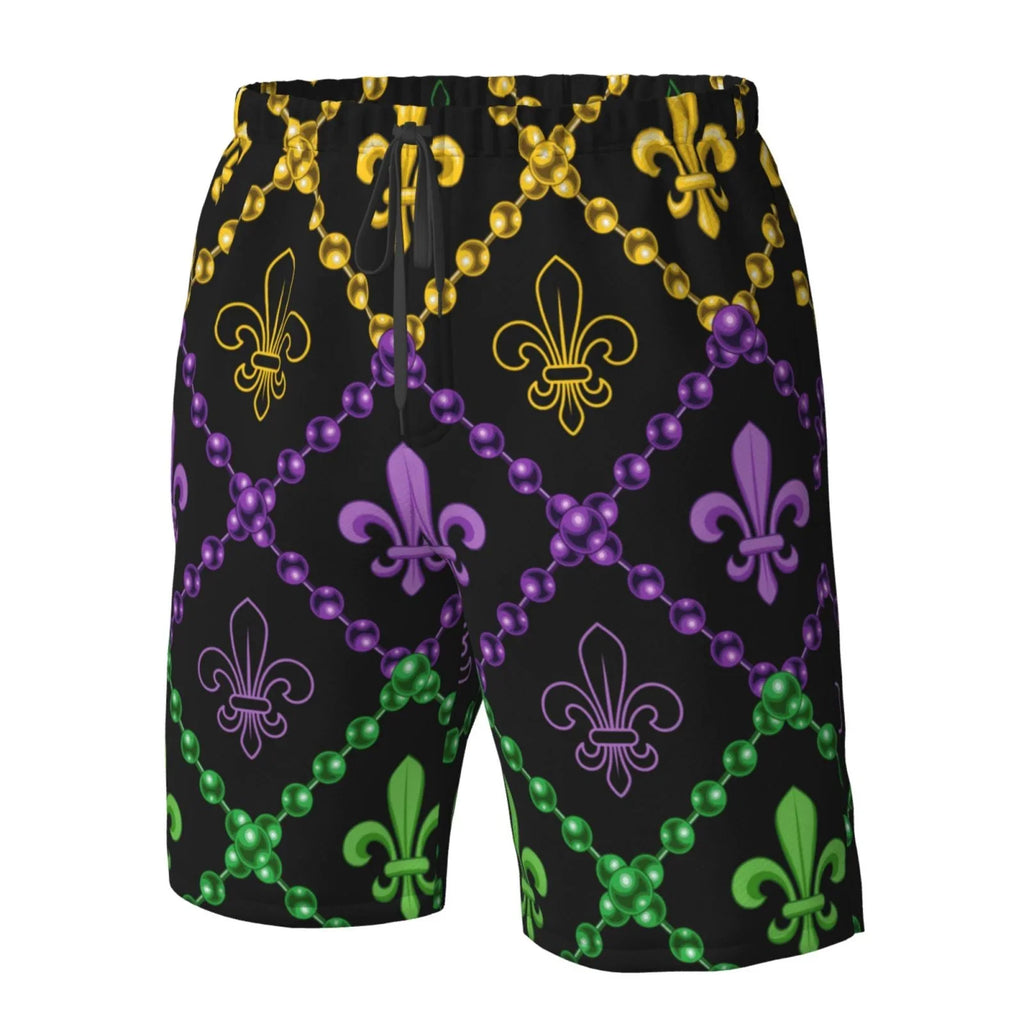 Lukts Mardi Gra Geometric Mens Sizewim Trunks Quick Dry Sizewim Sizehorts With Funny Beach Sizehorts