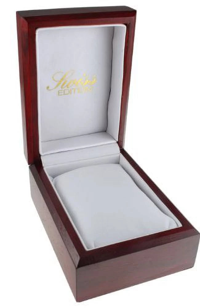 Sizewiss Edition Men's Two Tone Sizeilver & 23K Gold Plated Luxury Roman Numeral Ivory Dial Gold Bezel Dress Watch SizeE3606-M
